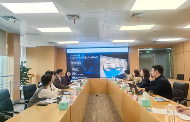 宾尼法利纳中国区总经理李汉卿一行到访汽车城